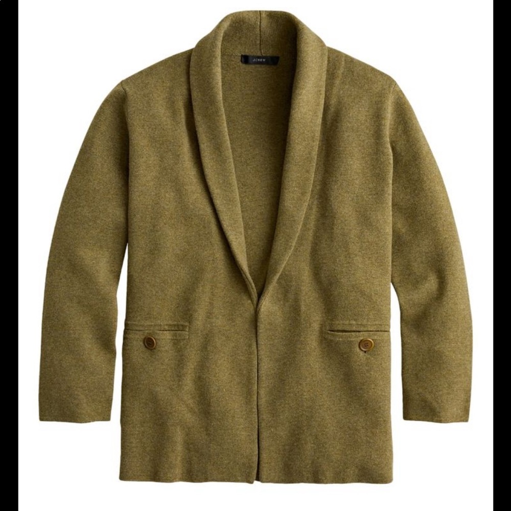 J crew Camille Sweater-Blazer with Shawl Collar.